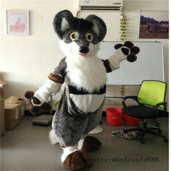 halloween long fur grey husky dog fox mascot costume party dress fursuit cartoon outfits carnival xmas easter ad clothes, Red;yellow
halloween long fur grey husky dog fox mascot costume party dress fursuit cartoon outfits carnival xmas easter ad clothes, Red;yellow