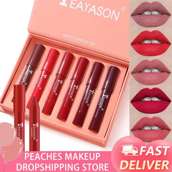 6/pcs lipstick new update 6 colors matte velvet lip glaze non-stick cup waterproof lasting lip gloss moisturizing lipsticks cosmetics tslm1
6/pcs lipstick new update 6 colors matte velvet lip glaze non-stick cup waterproof lasting lip gloss moisturizing lipsticks cosmetics tslm1