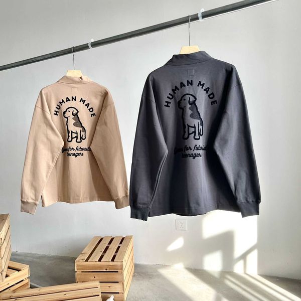 22ss human made jacket japanese casual v-neck button couple dog print humanmade knitted cardigan jackets for men women, Black;brown
22ss human made jacket japanese casual v-neck button couple dog print humanmade knitted cardigan jackets for men women, Black;brown