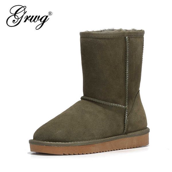 boots grwg 100% genuine cowhide leather snow women australia winter for warm botas mujer 221215, Black
boots grwg 100% genuine cowhide leather snow women australia winter for warm botas mujer 221215, Black