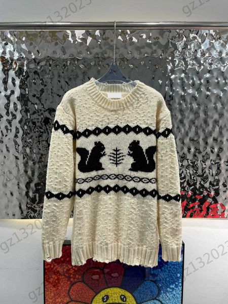 womens sweaters chest squirrel print ripped knit sweater long sleeves knitted sweater wool blend fabric thick warm knitwear autumn winter wo, White;black
womens sweaters chest squirrel print ripped knit sweater long sleeves knitted sweater wool blend fabric thick warm knitwear autumn winter wo, White;black