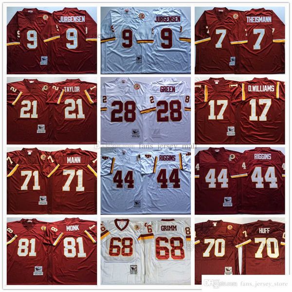 ncaa football art 81 monk jersey 9 jurgensen 7 theismann 44 john riggins 28 darrell green 68 russ grimm man vintage jersey mitchell&ness, Black;red
ncaa football art 81 monk jersey 9 jurgensen 7 theismann 44 john riggins 28 darrell green 68 russ grimm man vintage jersey mitchell&ness, Black;red