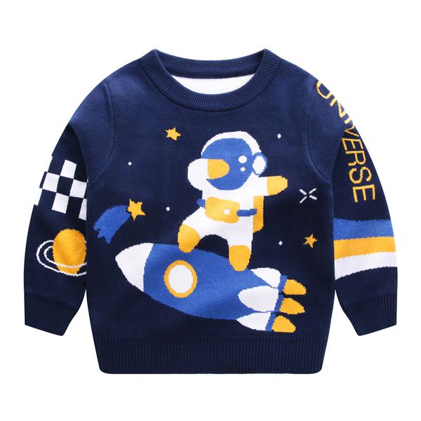 boys' knitted sweater double layer cotton space series fashion warm top, Blue
boys' knitted sweater double layer cotton space series fashion warm top, Blue