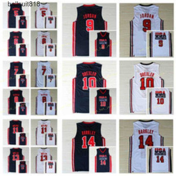 vintage 1992 dream team jersey larry 7 blrd patrick 6 ewing chris 13 mullin scottie 8 pippen clyde 10 drexler karl 11 malone 15 johnson, Black
vintage 1992 dream team jersey larry 7 blrd patrick 6 ewing chris 13 mullin scottie 8 pippen clyde 10 drexler karl 11 malone 15 johnson, Black