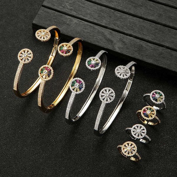 designer european style fengka home versatile gold-plated micro-embedded zircon ring bracelet set jewelry, Black
designer european style fengka home versatile gold-plated micro-embedded zircon ring bracelet set jewelry, Black