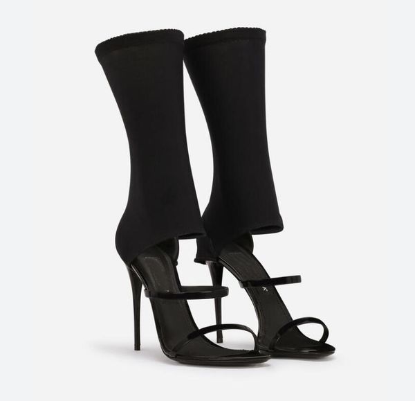 designer brands keira women sandals shoes polished calfskin baroquel heels pop heel leather trimmed sock sandals lady dress party gladiator, Black
designer brands keira women sandals shoes polished calfskin baroquel heels pop heel leather trimmed sock sandals lady dress party gladiator, Black