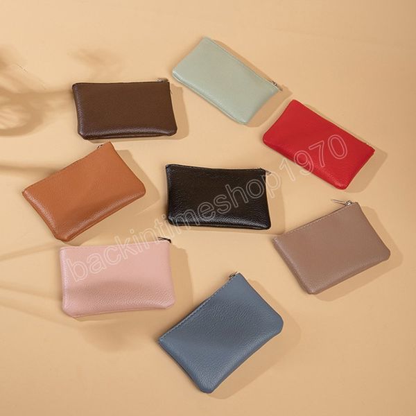 classic ultra-thin zipper coin purse for women pure color coin purses square soft leather small money bag, White
classic ultra-thin zipper coin purse for women pure color coin purses square soft leather small money bag, White