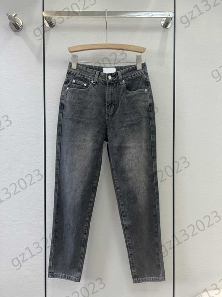 womens designer jeans gold logo printed denim pants custom buttons solid color loose trousers fashion brand women clothing, Blue
womens designer jeans gold logo printed denim pants custom buttons solid color loose trousers fashion brand women clothing, Blue