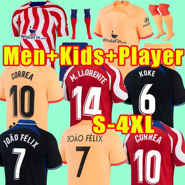 3xl 4xl soccer jerseys 22 23 joao felix 2022 2023 m. llorente correa camiseta football shirts griezmann r. de paul cunha carrasco atletico m, Black;yellow
3xl 4xl soccer jerseys 22 23 joao felix 2022 2023 m. llorente correa camiseta football shirts griezmann r. de paul cunha carrasco atletico m, Black;yellow