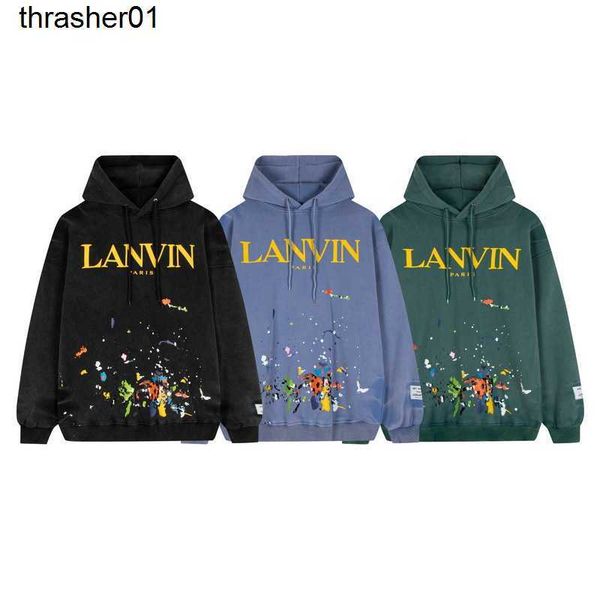 men's hoodies sweatshirts designer new co branded fashion brand washed hooded sweater men women hoodie, Black
men's hoodies sweatshirts designer new co branded fashion brand washed hooded sweater men women hoodie, Black