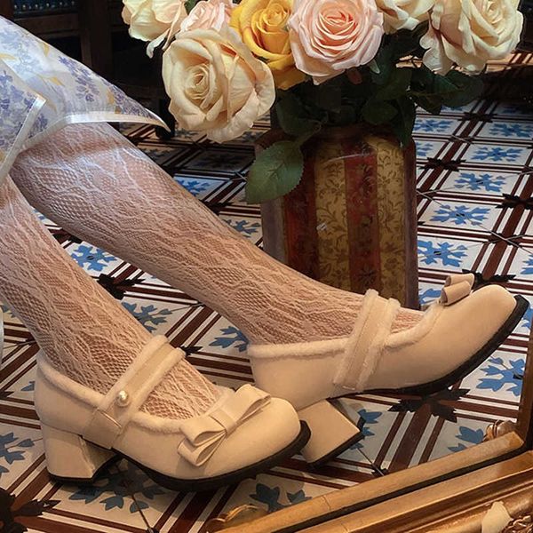 dress shoes bowtie short plush mary jane shoes women 2022 winter platform thick heels pumps woman kawaii round toe girl lolita cosplay shoes, Black
dress shoes bowtie short plush mary jane shoes women 2022 winter platform thick heels pumps woman kawaii round toe girl lolita cosplay shoes, Black