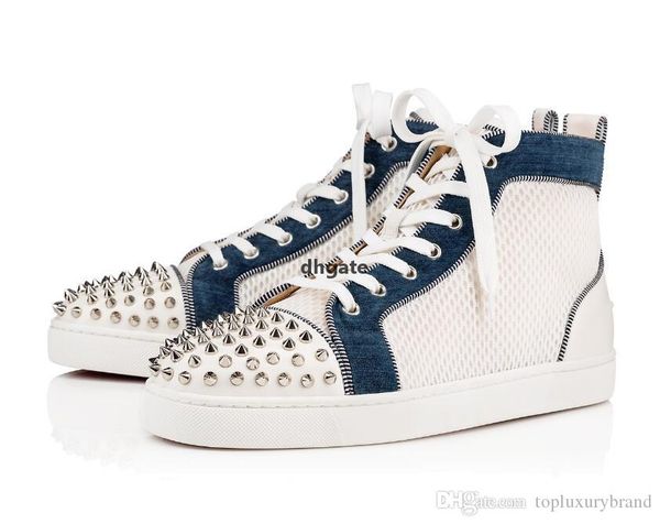 red-bottoms christians white mesh sneakers fashion shoes with spikes pik pik orlato men's flat high trainers luxury wedding dress ou sh, Black
red-bottoms christians white mesh sneakers fashion shoes with spikes pik pik orlato men's flat high trainers luxury wedding dress ou sh, Black