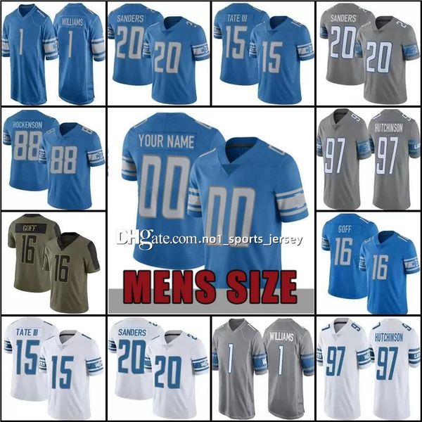 jersey aidan hutchinson jameson williams penei sewell 16 jared goff 14 amon ra st brown barry sanders dandre swift tj hockenson football men, Black;red
jersey aidan hutchinson jameson williams penei sewell 16 jared goff 14 amon ra st brown barry sanders dandre swift tj hockenson football men, Black;red