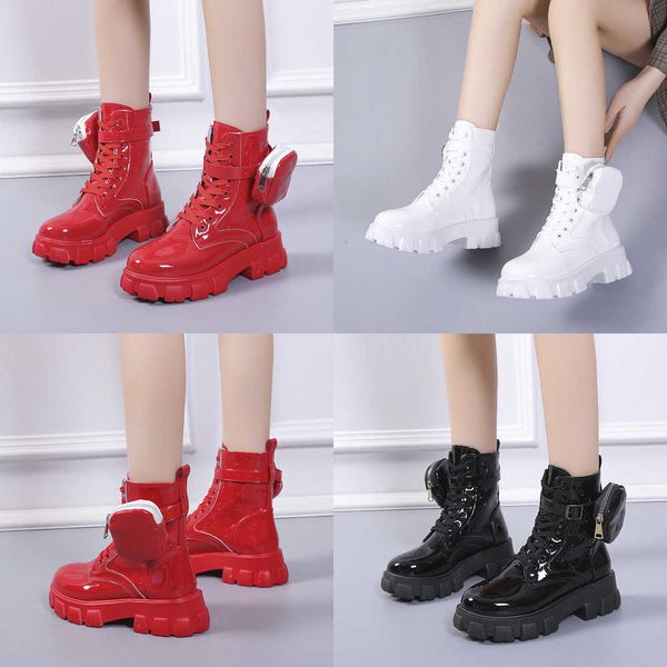 boots new autumn winter shoe short pocket buckle strap ankle red pu leather mid-calf platform booties cross-tied 221213, Black
boots new autumn winter shoe short pocket buckle strap ankle red pu leather mid-calf platform booties cross-tied 221213, Black