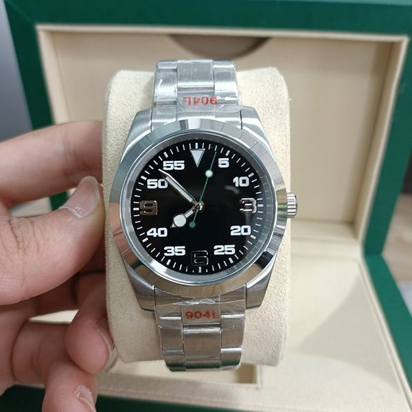 men's watch explorer black round dial 40mm arabic numeral scratch proof anti reflective blue crystal luminous fully automatic mechanica, Slivery;brown
men's watch explorer black round dial 40mm arabic numeral scratch proof anti reflective blue crystal luminous fully automatic mechanica, Slivery;brown