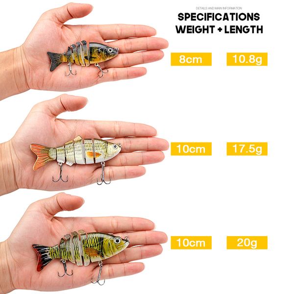 fishingfishing lures sinking wobblers for pike 8cm/10cm swimbait jointed lures for fishing artificial bait hard crankbaits fishing lure
fishingfishing lures sinking wobblers for pike 8cm/10cm swimbait jointed lures for fishing artificial bait hard crankbaits fishing lure