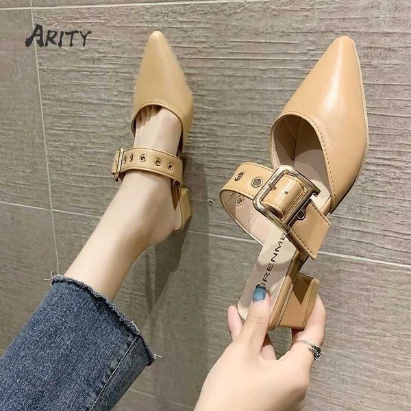 dress shoes slippers spring leather mules shoes for women 2022 woman metal buckle low heels slippers female pointed toe comfortable retro sh, Black
dress shoes slippers spring leather mules shoes for women 2022 woman metal buckle low heels slippers female pointed toe comfortable retro sh, Black
