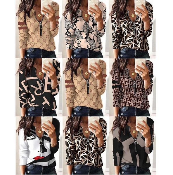 2023 womens designer clothing fashionable t shirts for woman t-shirts blouse printing zipper long sleeve casual ladies sweatshirts, White
2023 womens designer clothing fashionable t shirts for woman t-shirts blouse printing zipper long sleeve casual ladies sweatshirts, White