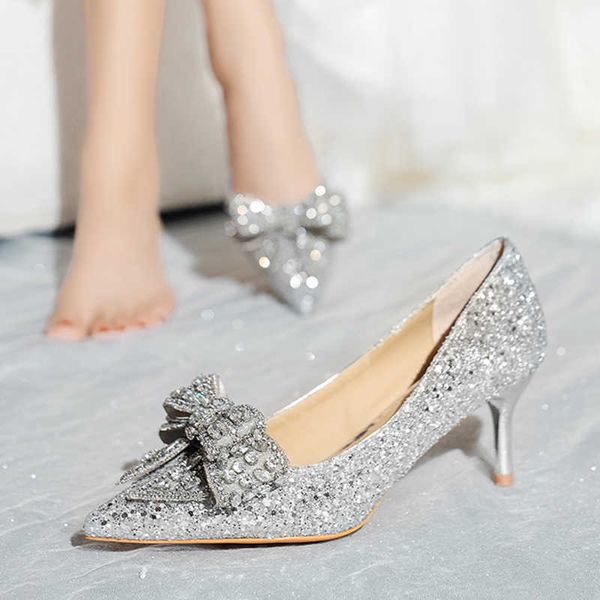 dress shoes pointed toe crystal bowtie pumps women 2022 new thin heels silver sequins party shoes woman slip on high heels wedding shoes 221, Black
dress shoes pointed toe crystal bowtie pumps women 2022 new thin heels silver sequins party shoes woman slip on high heels wedding shoes 221, Black