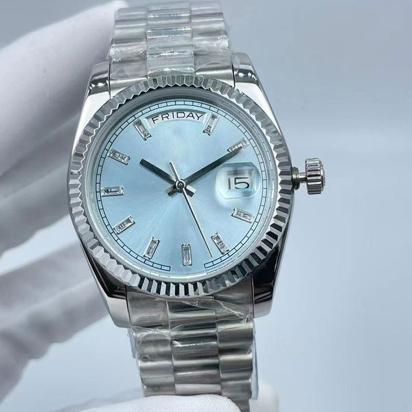 mens watch automatic mechanical watches 41mm double calendar dial steel strap business wristwatch life waterproof fashion wristwatches gift, Slivery;brown
mens watch automatic mechanical watches 41mm double calendar dial steel strap business wristwatch life waterproof fashion wristwatches gift, Slivery;brown