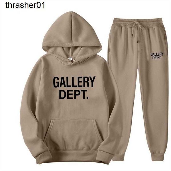 men's tracksuits designer fashion brand galery dept streetwear casual loose sport hoodie pants fashion suit, Gray
men's tracksuits designer fashion brand galery dept streetwear casual loose sport hoodie pants fashion suit, Gray