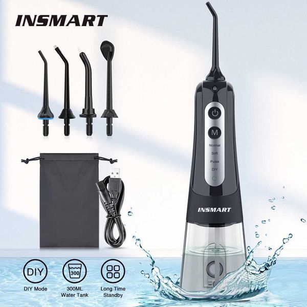 oral irrigators other hygiene insmart irrigator dental water flosser portable usb rechargeable 4 jet tips 300ml proof thread for teeth clean
oral irrigators other hygiene insmart irrigator dental water flosser portable usb rechargeable 4 jet tips 300ml proof thread for teeth clean