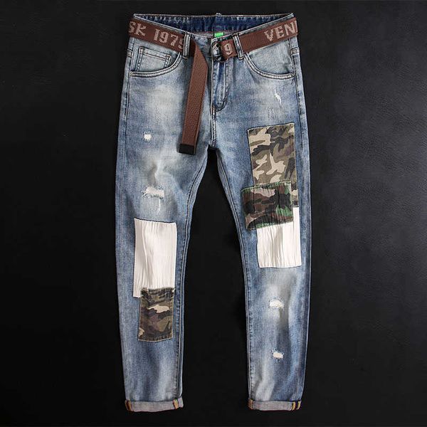 streetwear fashion jeans retro light blue elastic slim fit ripped patches designer hip hop denim punk pants hombre
streetwear fashion jeans retro light blue elastic slim fit ripped patches designer hip hop denim punk pants hombre
