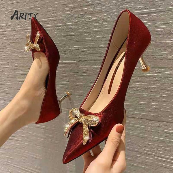 dress shoes 2022 woman pumps women shoes low heel silk woman pumps stiletto banquet shoes french pointed crystal luxury design bowknot shoe, Black
dress shoes 2022 woman pumps women shoes low heel silk woman pumps stiletto banquet shoes french pointed crystal luxury design bowknot shoe, Black