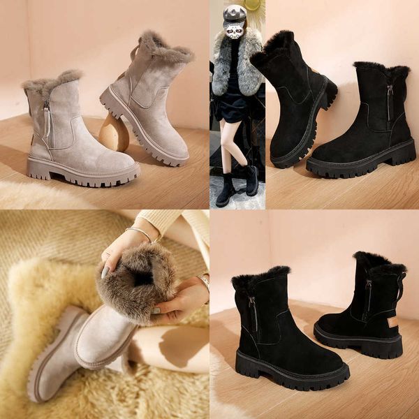boots new snow women 2023 winter warm fashion designer platform gladiator non-slip short plush flats suede shoes mujer 221213, Black
boots new snow women 2023 winter warm fashion designer platform gladiator non-slip short plush flats suede shoes mujer 221213, Black