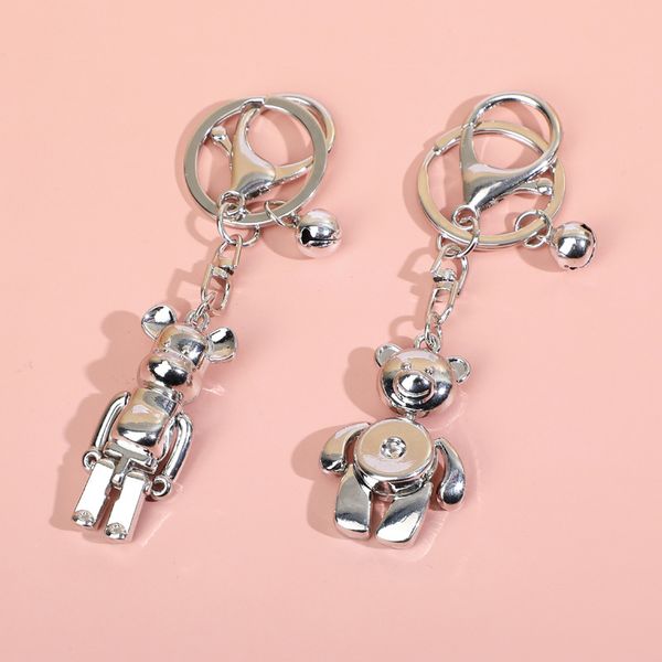 new creative doll arthroid bear keychain pendant metal bell key chain cars keyrings holder bears keyrings alec car accessories couple bag, Silver
new creative doll arthroid bear keychain pendant metal bell key chain cars keyrings holder bears keyrings alec car accessories couple bag, Silver