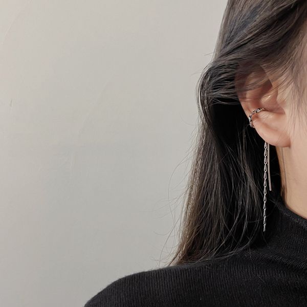 10pair twist long tassel ear clip dangle earrings without ear holes for women's simple temperament wedding party jewelry gifts, Silver
10pair twist long tassel ear clip dangle earrings without ear holes for women's simple temperament wedding party jewelry gifts, Silver