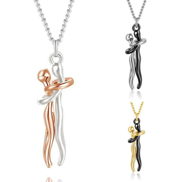 couple hugging pendant necklace lovers together forever metal plating love style necklace charm jewelry gift for wife girls mum, Silver
couple hugging pendant necklace lovers together forever metal plating love style necklace charm jewelry gift for wife girls mum, Silver