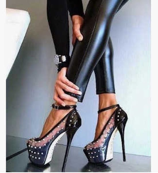 dress shoes women rivet high heels shoes fashion rivets footwear with clear word new 2022 fish mouth platform stiletto heels 221224, Black
dress shoes women rivet high heels shoes fashion rivets footwear with clear word new 2022 fish mouth platform stiletto heels 221224, Black