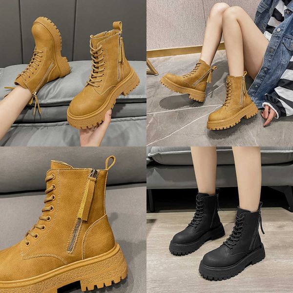 boots rimocy brown platform motorcycle women round toe non-slip ankle woman thick bottom pu leather short booties mujer 221213, Black
boots rimocy brown platform motorcycle women round toe non-slip ankle woman thick bottom pu leather short booties mujer 221213, Black