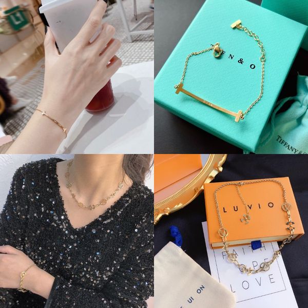 gold-plated chain bracelets fashion designer bracelet brand jewelry womens love letter diamond four leaf grass bracelet couples family, Black
gold-plated chain bracelets fashion designer bracelet brand jewelry womens love letter diamond four leaf grass bracelet couples family, Black