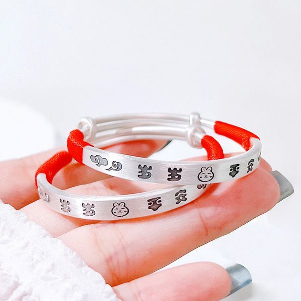 charming baby bracelets bangles s999 sterling silver children bangle adjustable size bangles for kids nice gift, Black
charming baby bracelets bangles s999 sterling silver children bangle adjustable size bangles for kids nice gift, Black