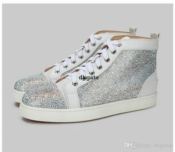 red-bottoms christians designer shoes spikes sneakers high-leather crystal luxury mens shoes party wedding spiked toe flats traine vlr, Black
red-bottoms christians designer shoes spikes sneakers high-leather crystal luxury mens shoes party wedding spiked toe flats traine vlr, Black