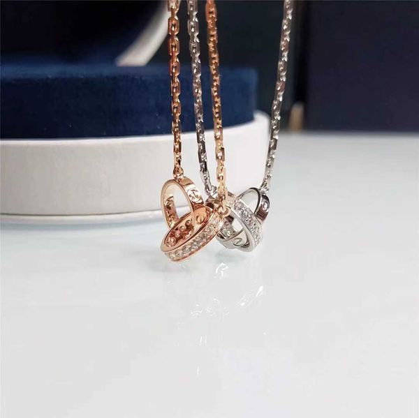 kajia high edition seiko double ring necklace smooth diamond pendant 18k rose gold fresh sweet cross chain, Silver
kajia high edition seiko double ring necklace smooth diamond pendant 18k rose gold fresh sweet cross chain, Silver