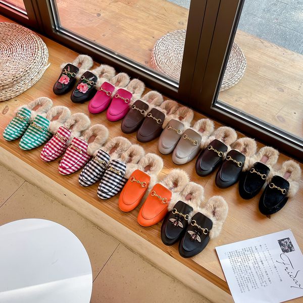 beautiful designer leather slippers with rabbit fur with bees stars black white luxury women mens big size fashion loafers princetown 34-46
beautiful designer leather slippers with rabbit fur with bees stars black white luxury women mens big size fashion loafers princetown 34-46