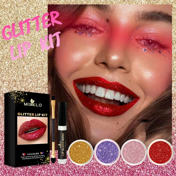 4/pcs lip gloss stay golden cosmetics glitter lip kit 4 colors powder diamond shimmer long lasting waterproof makeup lipstick
4/pcs lip gloss stay golden cosmetics glitter lip kit 4 colors powder diamond shimmer long lasting waterproof makeup lipstick