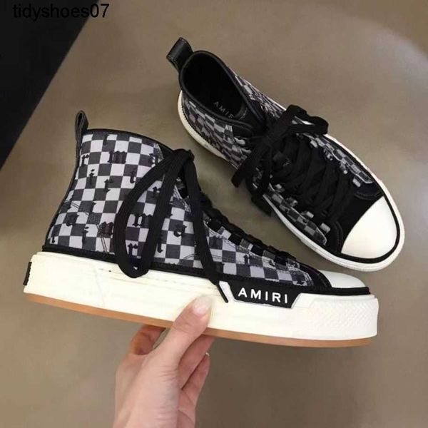 street designer high men's shoes arrivals amirs street fashion versatile skateboarding shoes letter plaid high canvas casual shoes size, Black
street designer high men's shoes arrivals amirs street fashion versatile skateboarding shoes letter plaid high canvas casual shoes size, Black