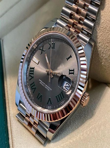 luxury wristwatch jubilee datejust 41 wimbledon slate gray men's watch - 126333 126331 k98, Slivery;brown
luxury wristwatch jubilee datejust 41 wimbledon slate gray men's watch - 126333 126331 k98, Slivery;brown