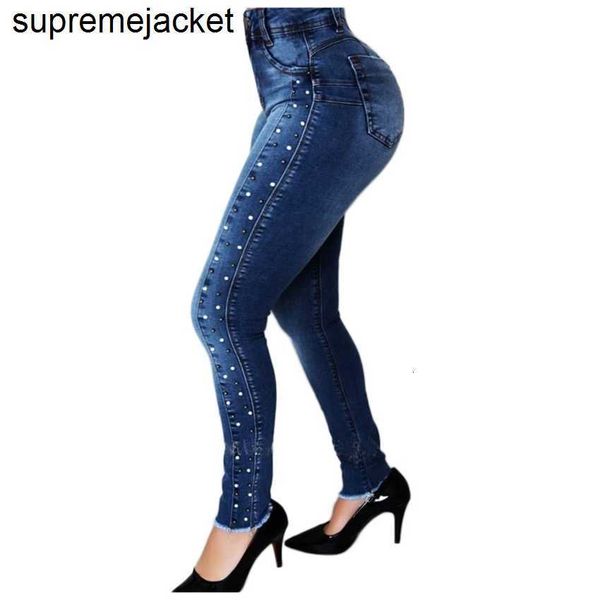 new women dark blue high waist beaded jeans stretch denim pencil pants street fashion casual push up hip s-2xl
new women dark blue high waist beaded jeans stretch denim pencil pants street fashion casual push up hip s-2xl