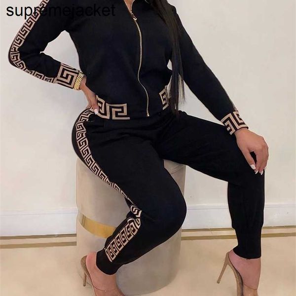 fashion brand sportswear suit new women's tracksuits two piece set zipper printing cardigan sweatpants elegant streetwear sports joggin, Gray
fashion brand sportswear suit new women's tracksuits two piece set zipper printing cardigan sweatpants elegant streetwear sports joggin, Gray
