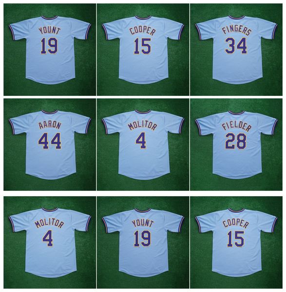 throwback milwaukee hank aaron cooperstown brewers baseball jersey rollie fingers paul molitor robin yount prince fielder cecil cooper, Blue;black
throwback milwaukee hank aaron cooperstown brewers baseball jersey rollie fingers paul molitor robin yount prince fielder cecil cooper, Blue;black