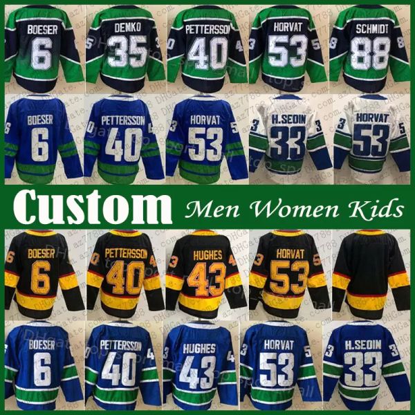 53 bo horvat elias pettersson custom men women kids hockey jersey brock boeser quinn hughes thatcher demko trevor linden markus naslund alex, Black;red
53 bo horvat elias pettersson custom men women kids hockey jersey brock boeser quinn hughes thatcher demko trevor linden markus naslund alex, Black;red