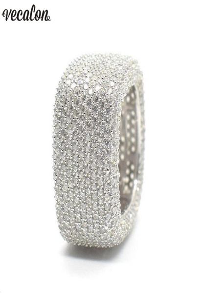 vecalon luxury promise ring 925 sterling silver micro pave 450pcs diamond cz engagement wedding band rings for women men jewelry9866148, Slivery;golden
vecalon luxury promise ring 925 sterling silver micro pave 450pcs diamond cz engagement wedding band rings for women men jewelry9866148, Slivery;golden