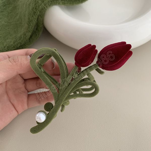 retro velvet tulip clamps fashion simple ponytail clip elegant ladies hair clips headdress accessori for girl gifts, Slivery;golden
retro velvet tulip clamps fashion simple ponytail clip elegant ladies hair clips headdress accessori for girl gifts, Slivery;golden