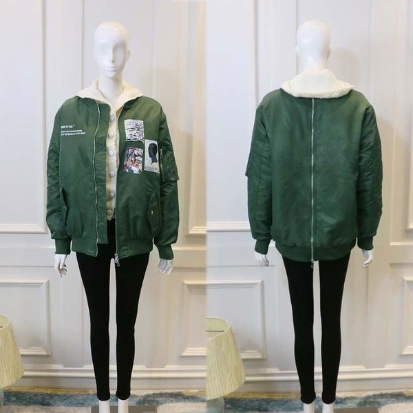 t1105 green baseball uniform jacket women spring and autumn new loose casual american motorcycle pu leather jackets for women, Black;brown
t1105 green baseball uniform jacket women spring and autumn new loose casual american motorcycle pu leather jackets for women, Black;brown
