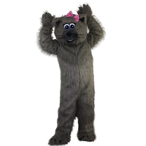 grey cat cartoon costume mascot plush with mask for party halloween dress up, Red;yellow
grey cat cartoon costume mascot plush with mask for party halloween dress up, Red;yellow